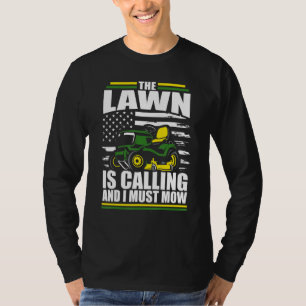 Het gras roept en ik moet Mower American T-shirt