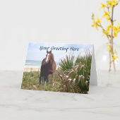 Het Gras van het Strand van het paard en Kaart (Gele Bloem)