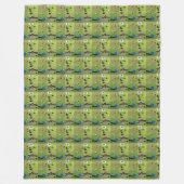het grasfort Bowls Photo Collage Pattern; Fleece Deken (Voorkant)