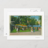 Het graven op de stoep van Roseland Park Scene Briefkaart (Voorkant / Achterkant)