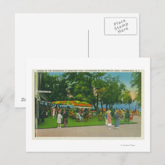 Het graven op de stoep van Roseland Park Scene Briefkaart (Voorkant / Achterkant)