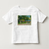 Het graven op de stoep van Roseland Park Scene Kinder Shirts (Voorkant)