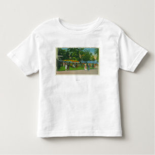Het graven op de stoep van Roseland Park Scene Kinder Shirts