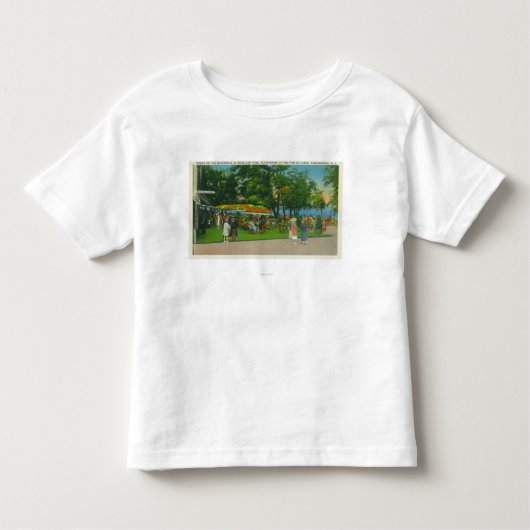 Het graven op de stoep van Roseland Park Scene Kinder Shirts (Voorkant)