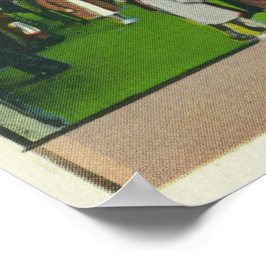 Het graven op de stoep van Roseland Park Scene Poster (Hoek)