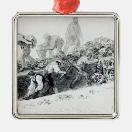 Het graven van een gat voor de fundamenten metalen ornament (Voorkant)