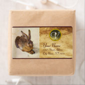 Het Gray Agate van het Monogram Gray Agate van de  Etiket (Insitu)