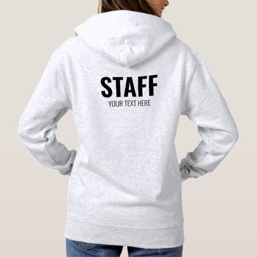 Het Gray Hoodie Personeel van vrouwen Ash Gray voe (Achterkant)