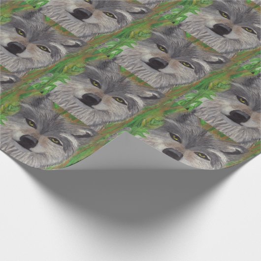 HET GRAY WOLF-verpakkingspapier Cadeaupapier (Hoek)