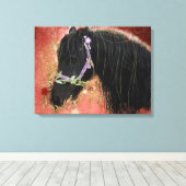 Het grazen in de gebieden - Verpakt Canvas Afdruk (Insitu (Houten vloer))
