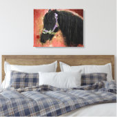 Het grazen in de gebieden - Verpakt Canvas Afdruk (Insitu (Slaapkamer))