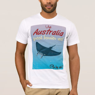 Het Great Barrier Reef, Australië Reisposter T-shirt