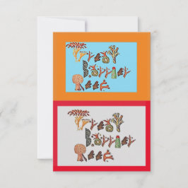 Het Great Barrier Reef in Coral, Bedankkaart