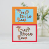 Het Great Barrier Reef in Coral, Bedankkaart (Staand voorkant)