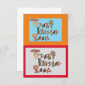 Het Great Barrier Reef in Coral, Bedankkaart (Voorkant / Achterkant)