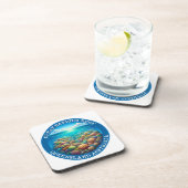 Het Great Barrier Reef in Queensland, Australië Bier Onderzetter (Rechterzijde)