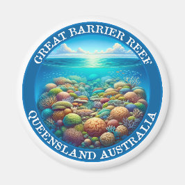 Het Great Barrier Reef in Queensland, Australië Magneet
