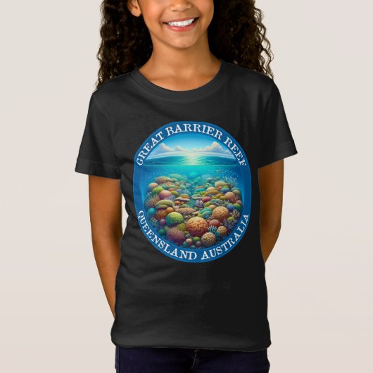 Het Great Barrier Reef in Queensland, Australië T-shirt (Voorkant)