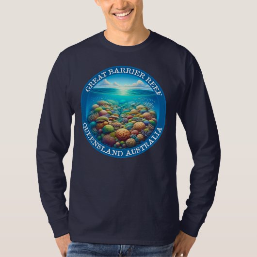Het Great Barrier Reef in Queensland, Australië T-shirt (Voorkant)