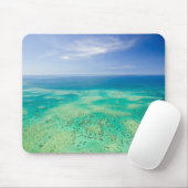 Het Great Barrier Reef, luchtfoto van Green 2 Muismat (Met muis)