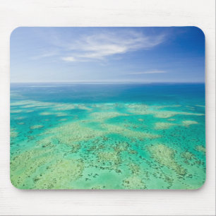 Het Great Barrier Reef, luchtfoto van Green 2 Muismat
