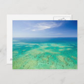 Het Great Barrier Reef, luchtschip uitzicht van Gr Briefkaart (Voorkant / Achterkant)