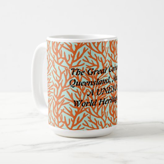 Het Great Barrier Reef Reizen Koffiemok (Voorkant links)