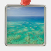 Het Great Barrier Reef, uitzicht van Groen vanuit  Metalen Ornament (Voorkant)
