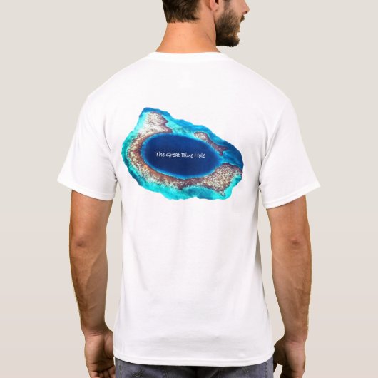 Het Great Blue Hole T-shirt (Achterkant)