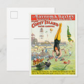 Het Great Coney Island Water Carnaval Briefkaart (Voorkant / Achterkant)