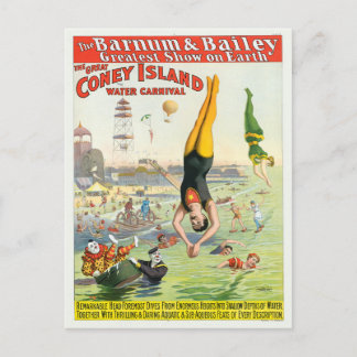 Het Great Coney Island Water Carnaval Briefkaart