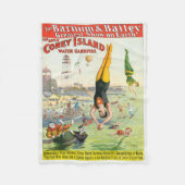 Het Great Coney Island Water Carnaval Fleece Deken (Voorkant)