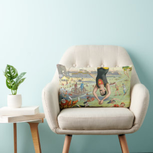 Het Great Coney Island Water Carnaval Kussen