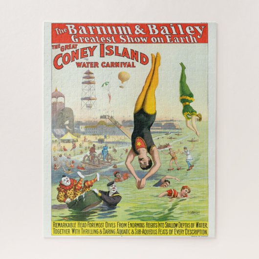 Het Great Coney Island Water Carnaval Legpuzzel (Verticaal)