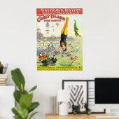 Het Great Coney Island Water Carnaval Poster (Thuiskantoor)