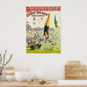Het Great Coney Island Water Carnaval Poster (Keuken)
