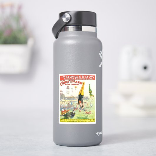 Het Great Coney Island Water Carnaval Sticker (HydroFlask)