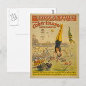 Het Great Coney Island Water Carnival Poster Briefkaart (Voorkant / Achterkant)