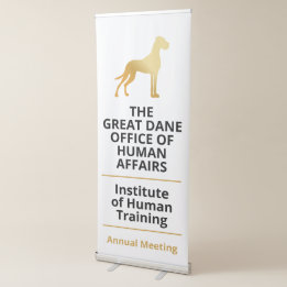 Het Great Dane Bureau voor Menselijke Aangelegenhe Roll-up Banner