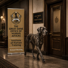 Het Great Dane Bureau voor Menselijke Aangelegenhe Roll-up Banner