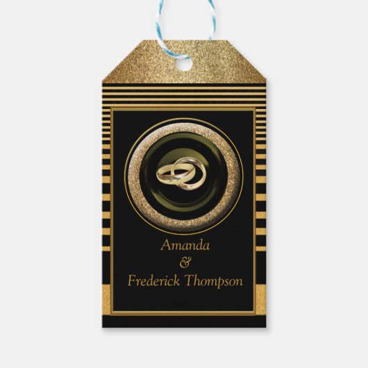 Het Great Gatsby Inspiration Gift Label Cadeaulabel (Voorkant)