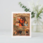 Het Great Gotham Stock Co. Theater Poster Briefkaart (Staand voorkant)