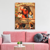 Het Great Gotham Stock Co. Theater Poster Canvas Afdruk (Insitu (Woonkamer))