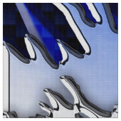 Het Great Hokusai Wave Blue Decor Stof (Close Up)