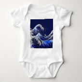 Het Great Hokusai Wave chrome koolstofvezel Decor Romper (Voorkant)