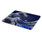 Het Great Hokusai Wave chrome koolstofvezel Decor Snijplank (Hoek)