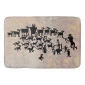 Het Great Hunt Petroglyph-paneel Badmat (Voorkant)