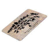 Het Great Hunt Petroglyph-paneel Magneet (Linkerzijde)