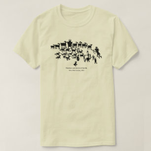 Het Great Hunt Petroglyph-paneel T-shirt