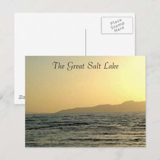 Het Great Salt Lake Briefkaart (Voorkant / Achterkant)